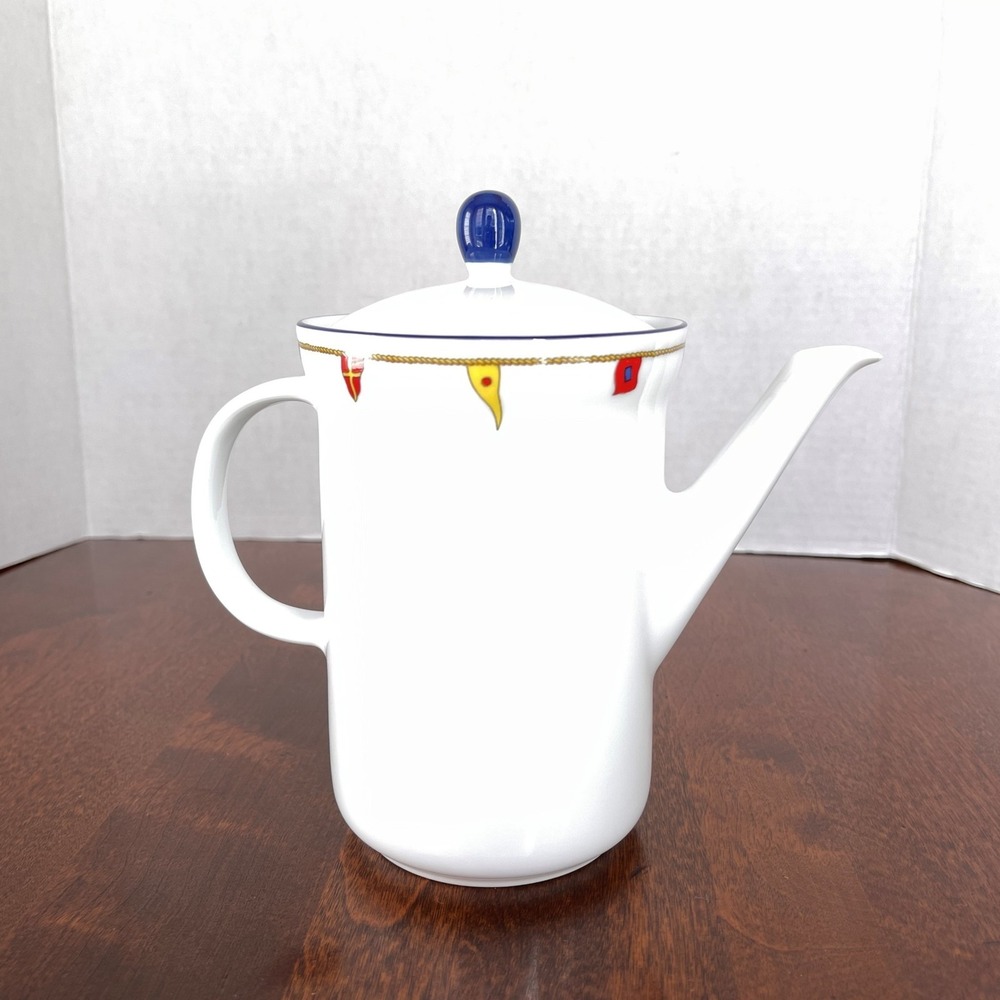 Richard Ginori CLIPPER ARMONIA Nautical Coffee Pot and Lid 3 Cup